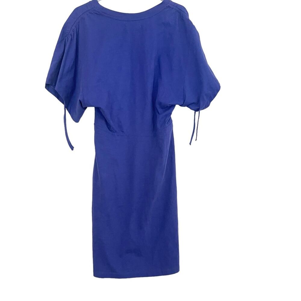 Isabel Marant Dress Drawstring Short Sleeve Crewneck T-Shirt ndigo Size Medium - Picture 3 of 7